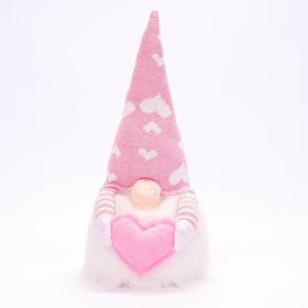 Valentine's Day Faceless Doll Glowing Love Doll Ornaments Festival Gift Decorations (Option: Pink Love)