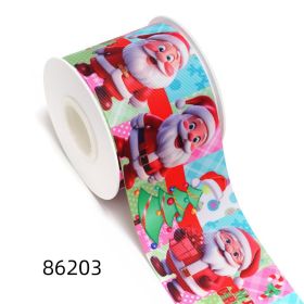 Christmas Printing Thermal Transfer Flower Diy Ribbon Roll (Option: Style 86203-22mm-50yards)
