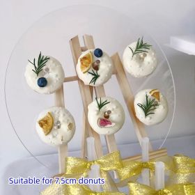 Donut Display Stand Decoration Wedding Wooden Stand Desktop Dessert Table Ice Cream Cone Stand Board (Option: A-Universal)