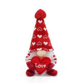 Valentine's Day Faceless Doll Envelope Love Rudolf Doll Decorations (Option: Style A)