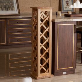 Vertical checkered wine rack/Solid wood wine rack /Home wine rack//Living room wine rack/ PINE (Color: as Pic)