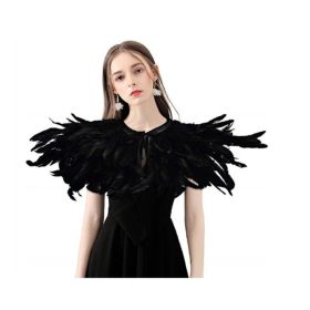 Halloween Costume Small Cape Role Playing Stage Wear (Color: Black)