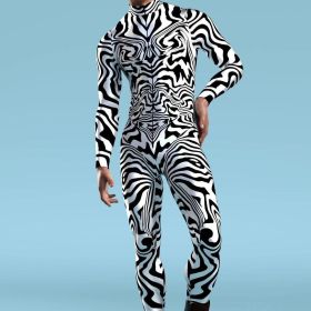 Halloween New 3D Digital Printing One-piece Play Costume (Option: VV038-Children L 140cm)